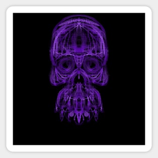 Electroluminated Skull - Purple Sticker